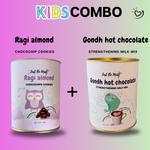 Load image into Gallery viewer, Kids Combo Offer -2 Ragi Almond Cookies + 1 Gondh Hot Chocolate
