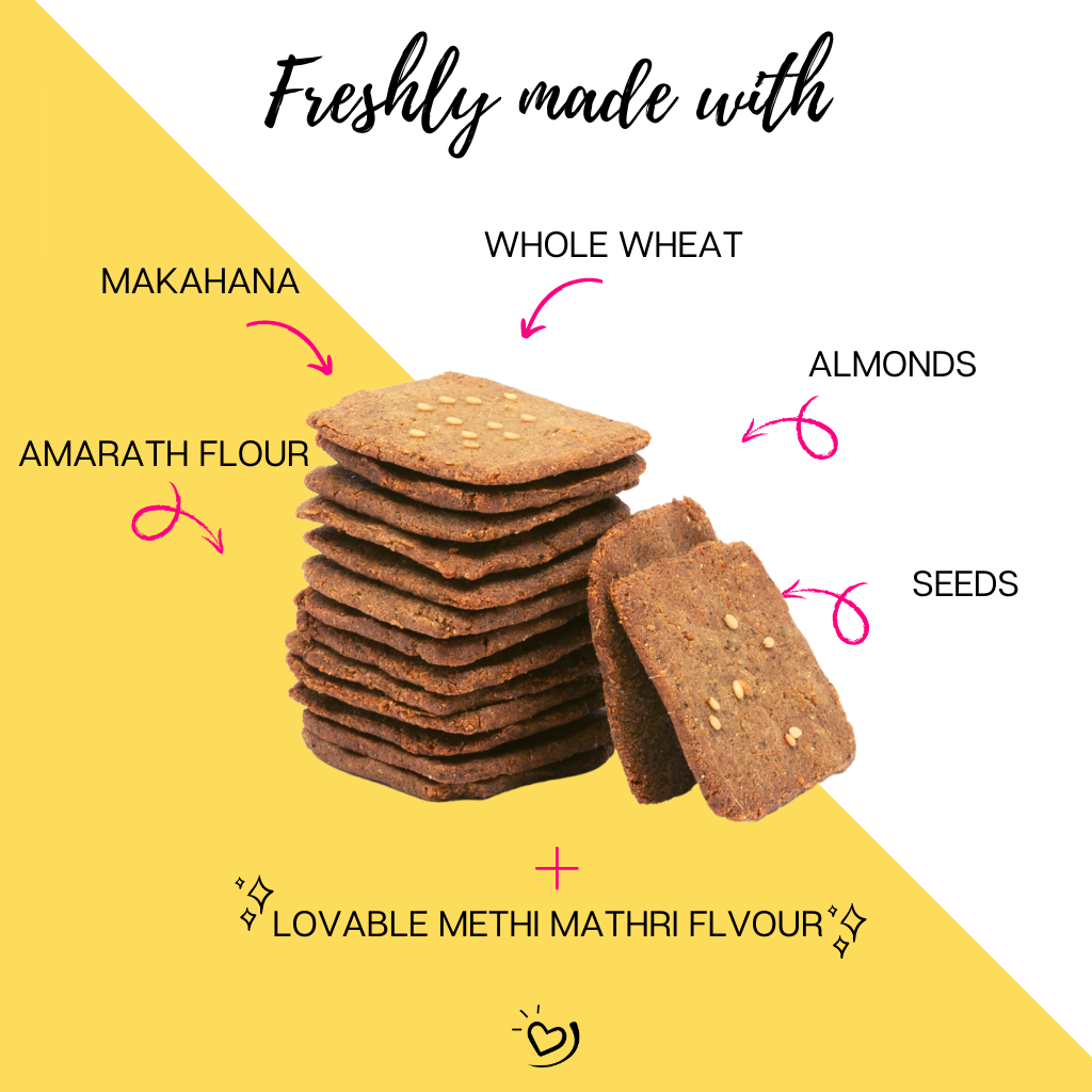 Bun-o-Mathri - Protein & Fibre Rich Baked Mathri